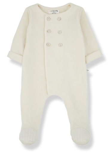 1+ IN THE FAMILY ABEL JUMPSUIT W/FEET(1M-6M)