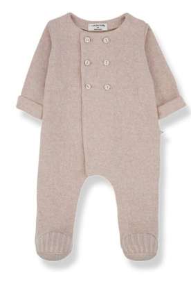 1+ IN THE FAMILY ABEL JUMPSUIT W/FEET(1M-6M)