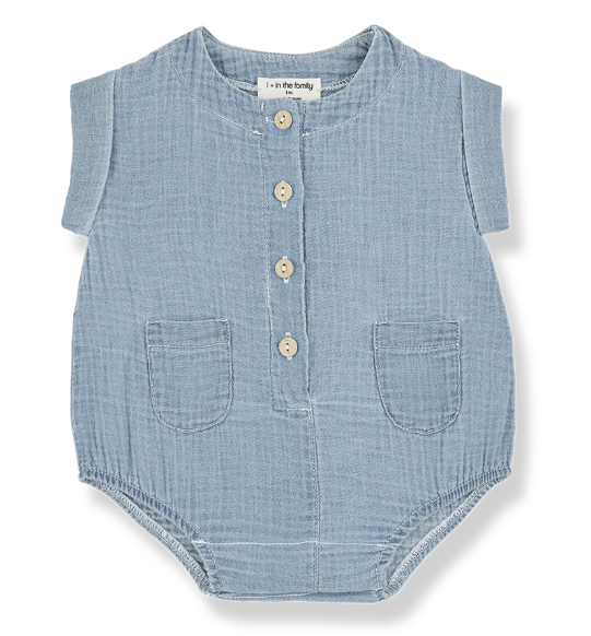 1+ IN THE FAMILY CARLO ROMPER (6M-18M)