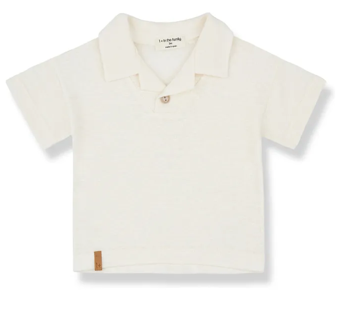 1+ IN THE FAMILY SANDRO SS POLO TOP(12M-48M)