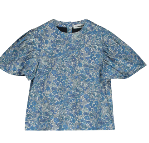 TANGERINE PUFFED SLEEVE LIBERTY BLOUSE(10-16Y)
