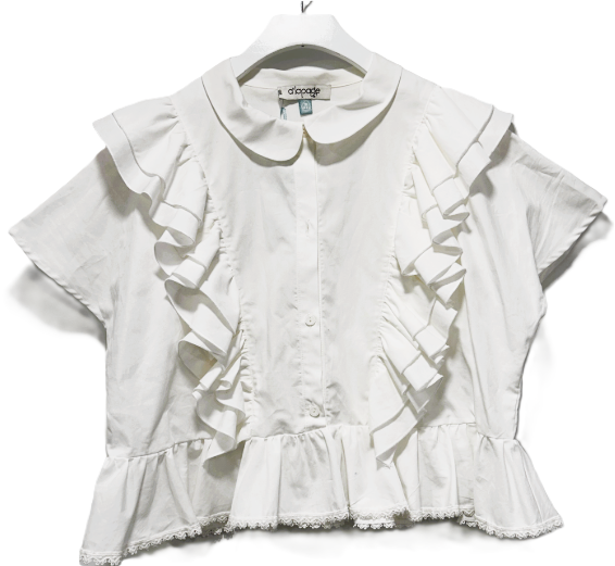 A LAPAGE CROPPED POPLIN SHIRT (10-16Y)