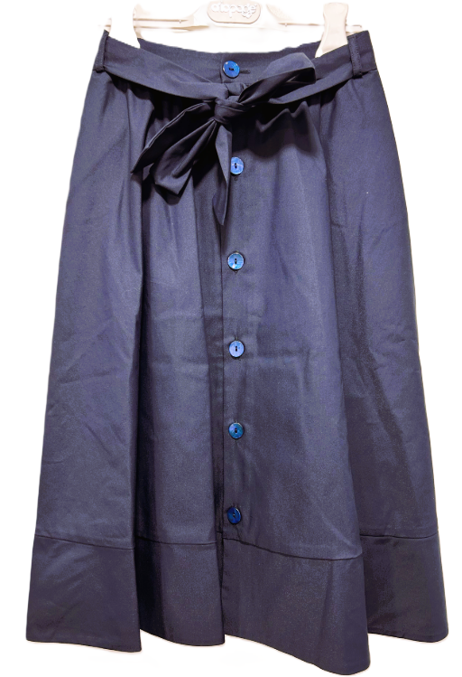 A LAPAGE GABARDINE MIDI SKIRT (10-16Y)
