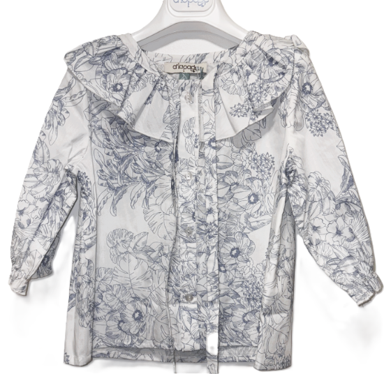 A LA PAGE PRINTED MUSLIN SHIRT (8-16Y)