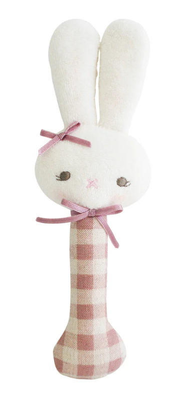 ALIMROSE BUNNY STICK RATTLE