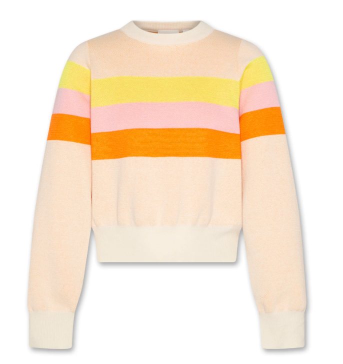 AO76 JESS C-NECK STRIPE TOP (10-16Y)