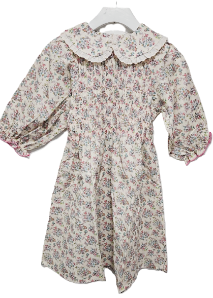 BEBE ORGANIC 3/4 SLEEVE RUBY DRESS (6-8Y)