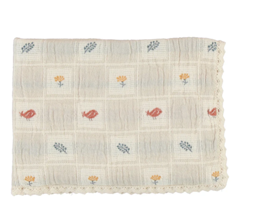 BEBE ORGANIC EARTHY PATCHWORK BLANKET (OS)