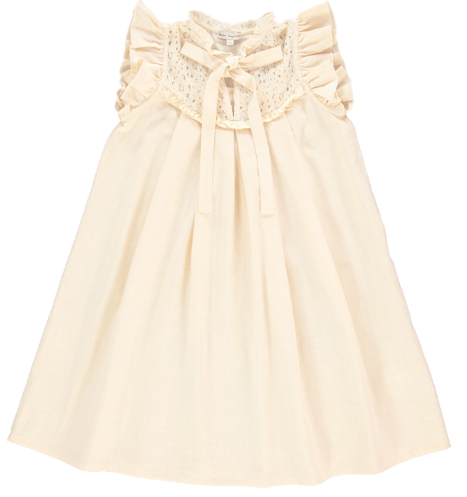 BEBE ORGANIC MILJA LINED DRESS (2-12Y)