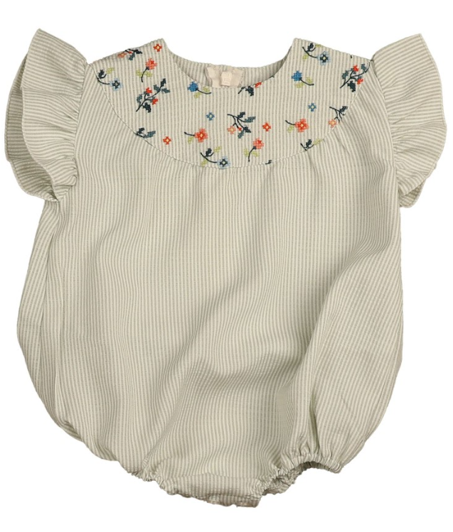 BELATI EMB ROUND YOKE ROMPER (6M-2Y)