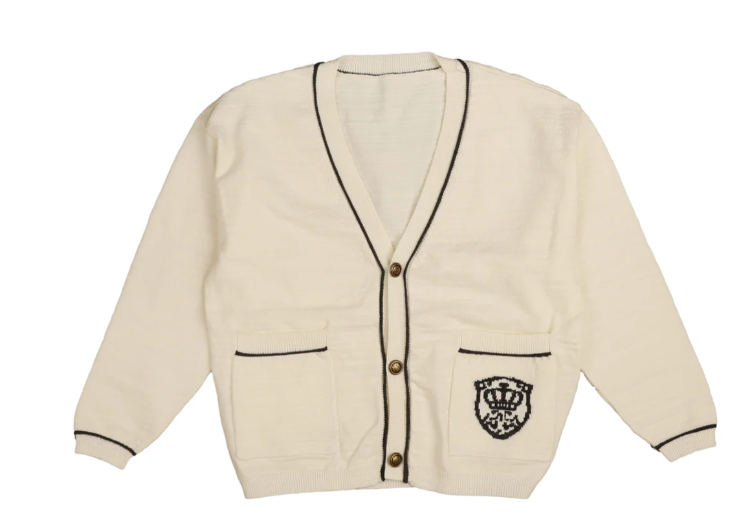 BELATI SLUB EMBLEM CARDIGAN (3-22Y)