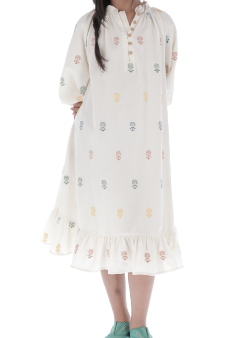 BELLE CHIARA FLOWER DRESS (2-S)