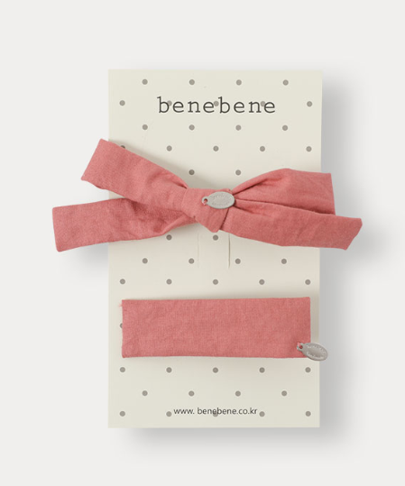 BENE BENE LOVING RIBBON HAIR CLIP SET (OS)