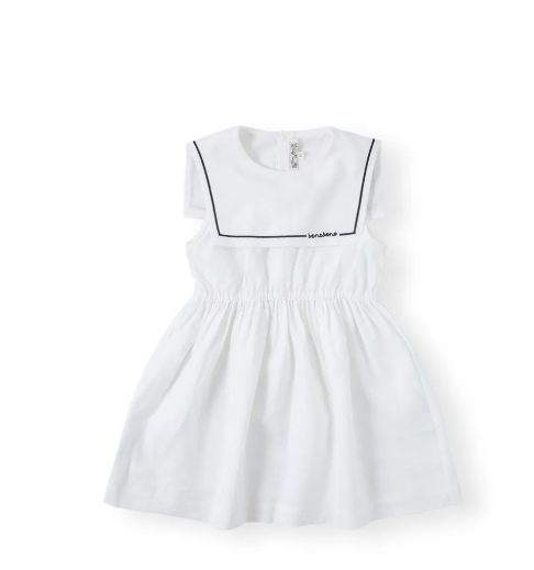 BENE BENE MARINE COLLAR DRESS (3-8T)
