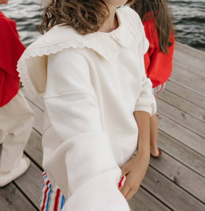 BIRINIT PETIT EMBROIDERED HOODIE(3-12Y)