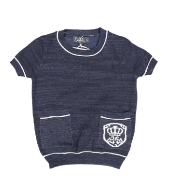 BELATI SHORT SLEEVE SLUB EMBLEM TSHIRT (2-6Y)