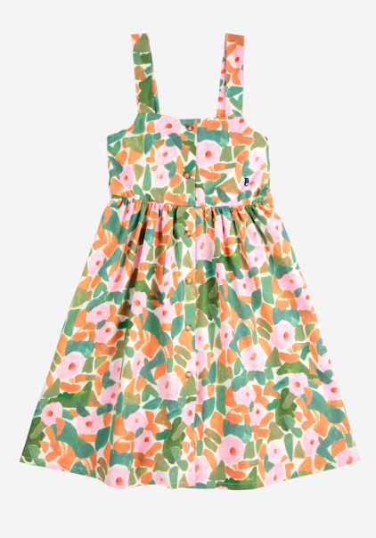 BOBO CHOSES FLORAL STRAP DRESS (2-11Y)