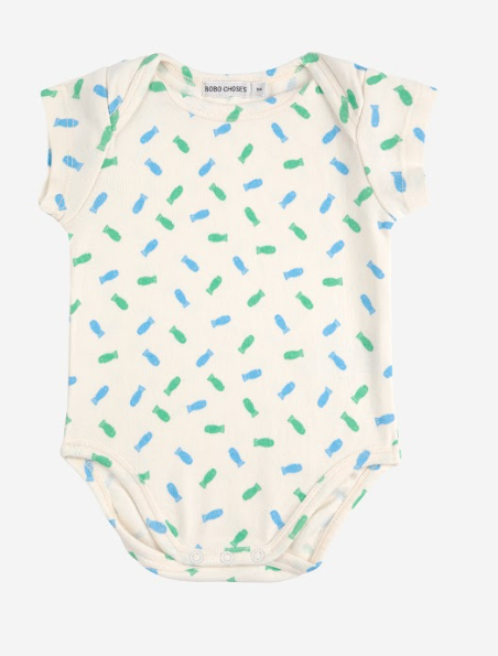 BOBO CHOSES LUCKY FISH BODYSUIT (6M-18M)