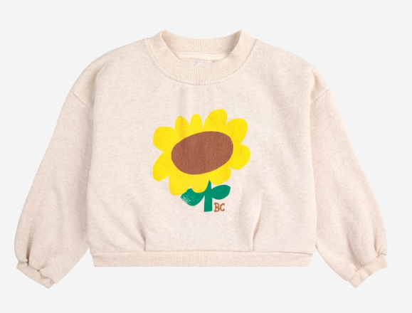 BOBO CHOSES SUNFLOWER CROPPED SWEATSHIRT (-11Y)