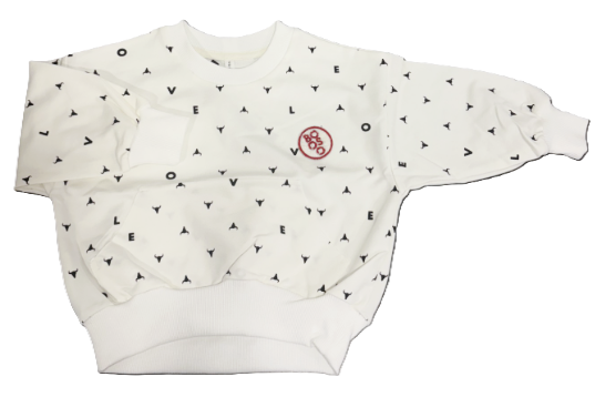 BOOSO LOVE SWEATSHIRT (12M-7Y)