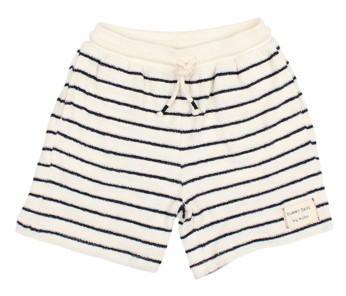 BUHO TERRY STRIPE SHORTS (2-3Y)