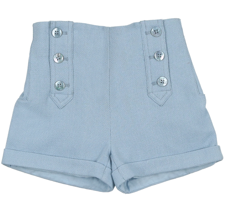 COCO BLANC BUTTON SHORTS (2-6Y)