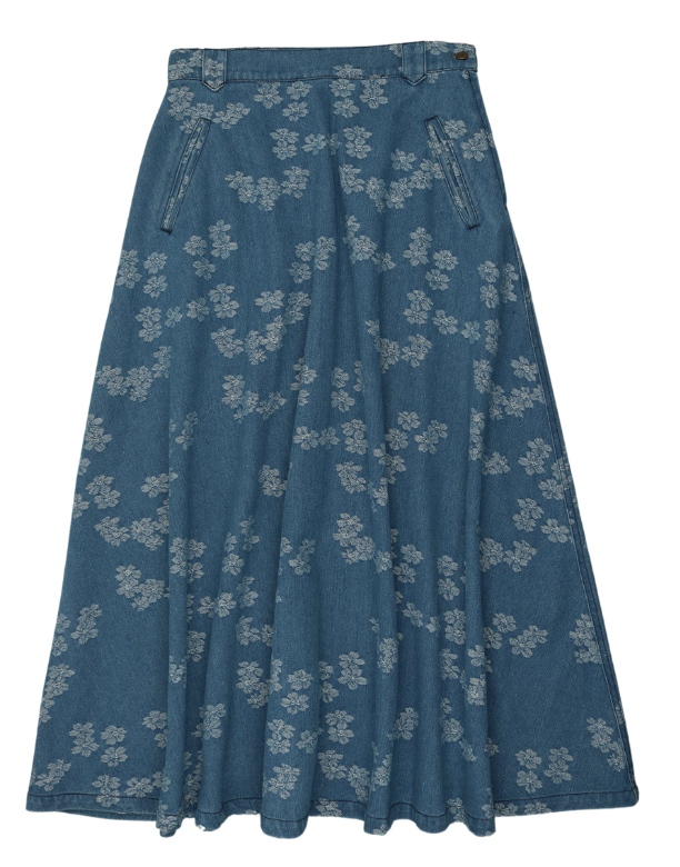 COCO BLANC FLORAL DENIM SKIRT (12-20Y)