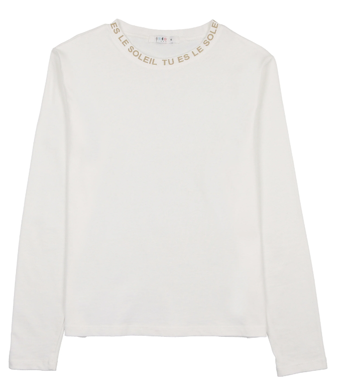 COCO BLANC TEEN CREW NECK TEE (10-20Y)