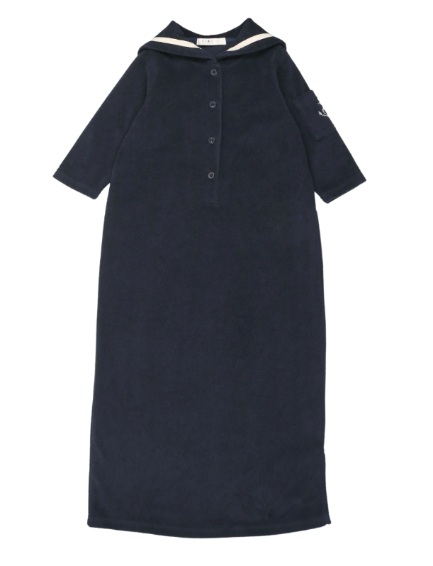 COCO BLANC TERRY SAILOR ROBE (6-16Y)