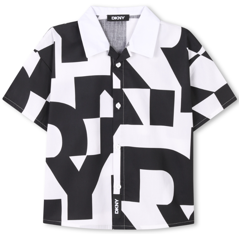 DKNY BUTTON DOWN LOGO SHIRT (4-10A)