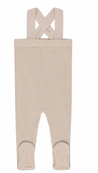 ELY & CO BUBBLE KNIT RIBBED OBERALLS (3M-2T)