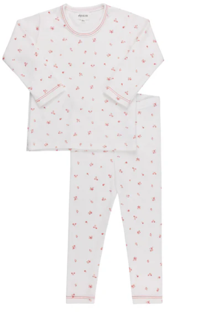 ELY & CO COTTON FLOWER LOUNGE SET (9M-4T)