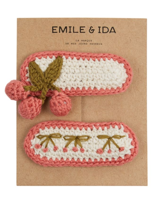 EMILIE & IDA CROCHET BARRETTES (OS)
