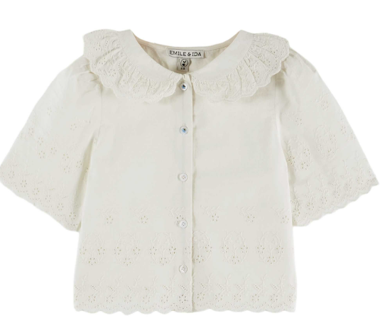 EMILE & IDA ANGLAISE BLOUSE (2-6A)