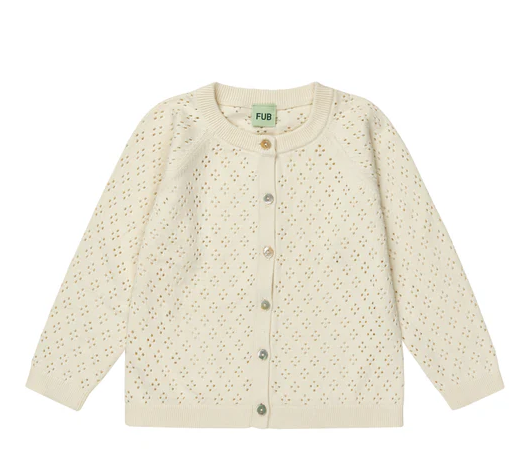 FUB BABY POINTELLE CARDIGAN (4M-18M)