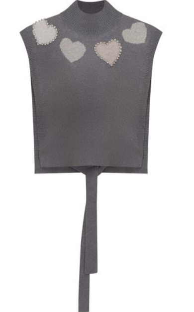 GEM INTARSIA TIE BACK VEST (XS-XL)