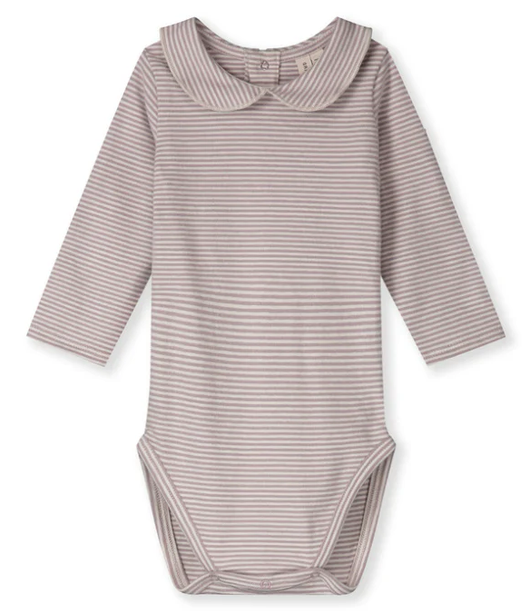 GRAY LABEL BABY COLLAR ONESIE (0M-24M)