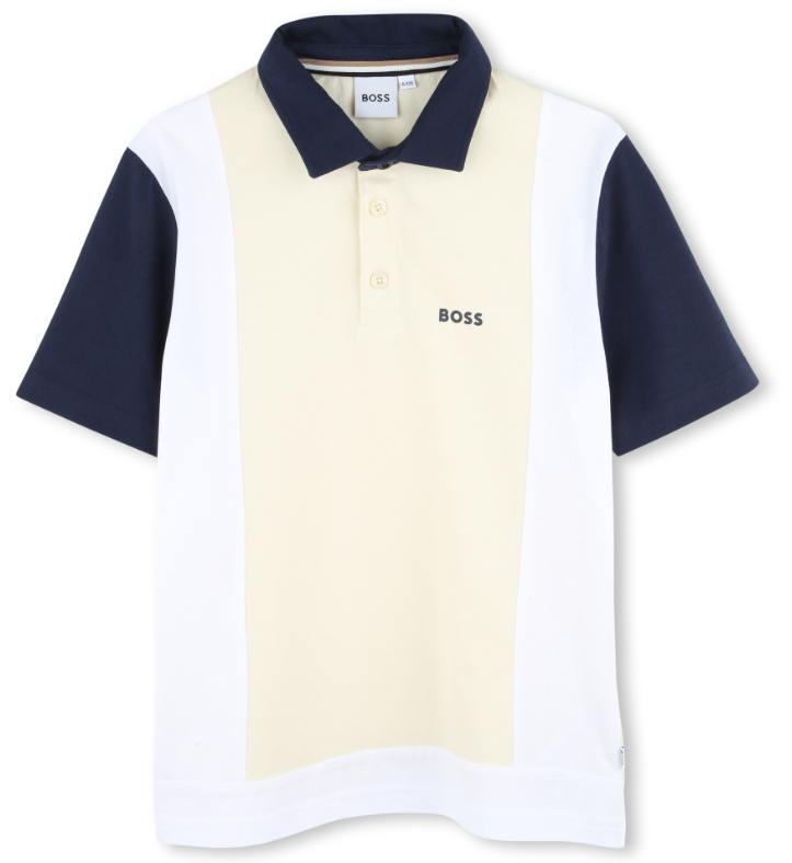 HUGO BOSS COLORBLOCK  SS POLO TOP (4-10A)
