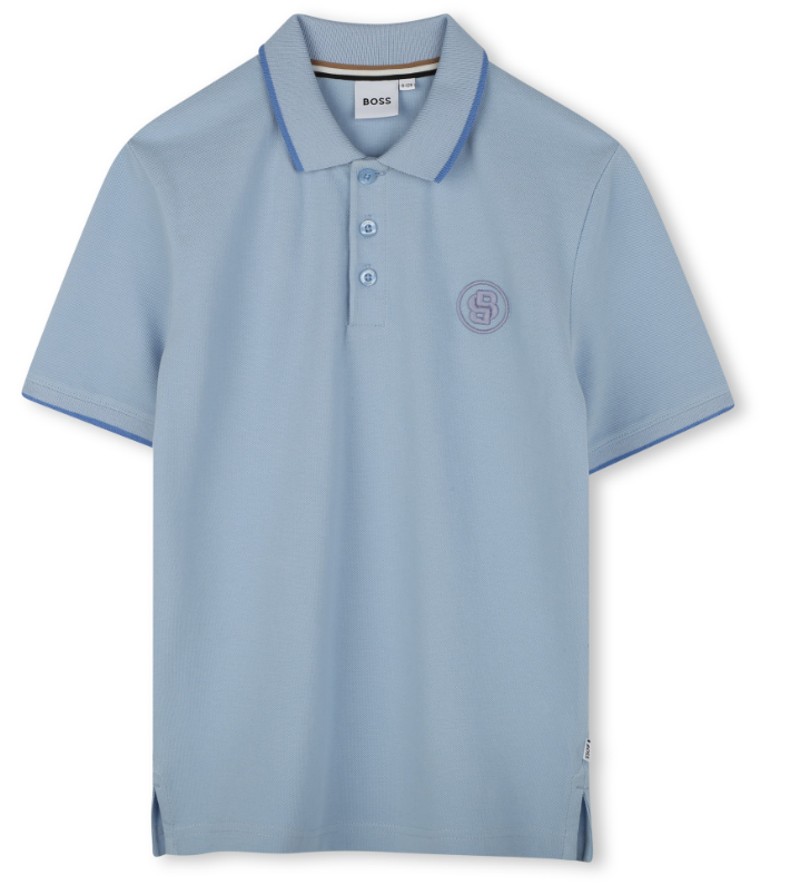 HUGO BOSS EMBROIDERY SS POLO TOP (4-10A)