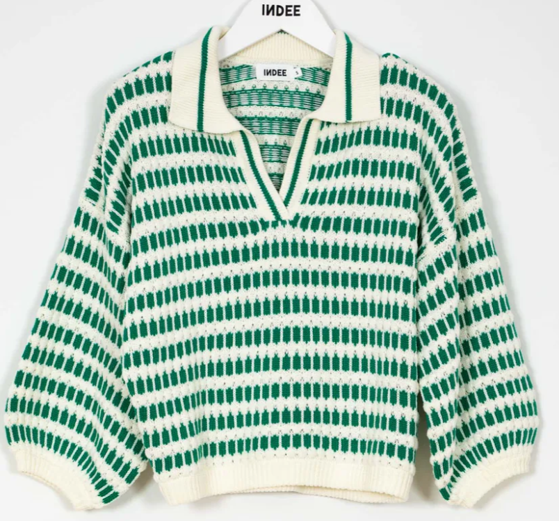 INDEE SABLON POLO PULLOVER (10-L)