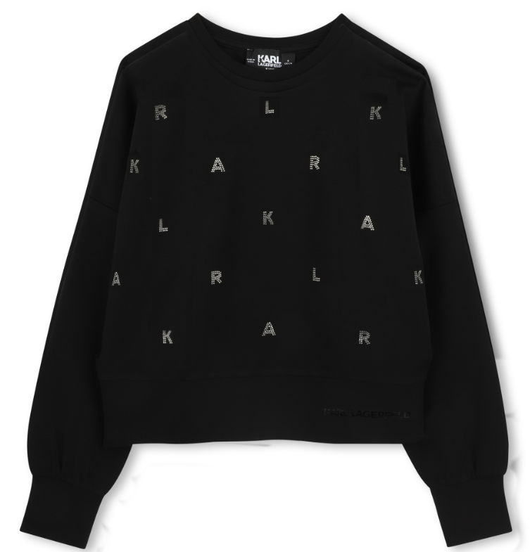 KARL LAGERFELD RHINESTONE SWEATSHIRT(8-16A)