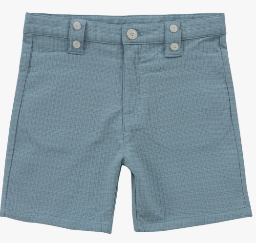 KIPP (KLAI) PLAID TEXTURED SHORTS (2-6X)