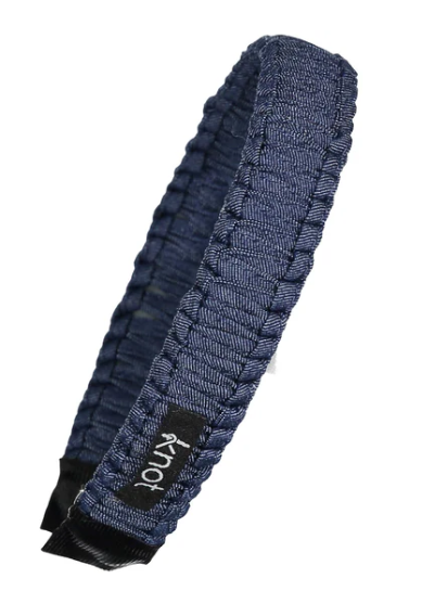 KNOT INDIGO DENIM HEADBAND (OS)