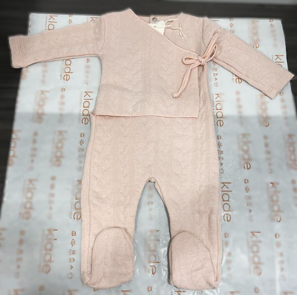 LATTE BABY STRETCHIE W/BOW ON SIDE(3M-9M)