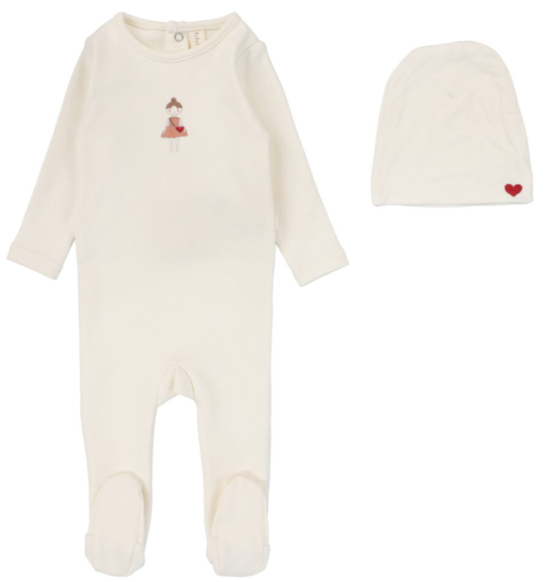 LILETTE DOLL FOOTIE SET (3M-9M)