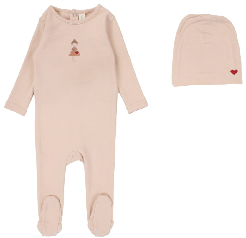 LILETTE DOLL FOOTIE SET (3M-9M)