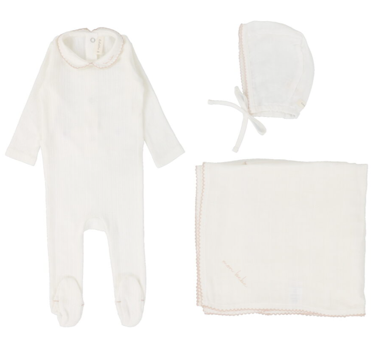 LILETTE EDGED COLLAR LAYETTE SET (NB-6M)