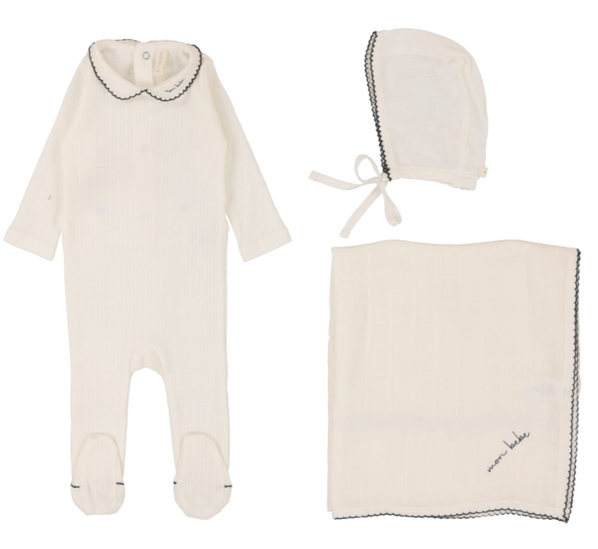 LILETTE EDGED COLLAR LAYETTE SET (NB-6M)