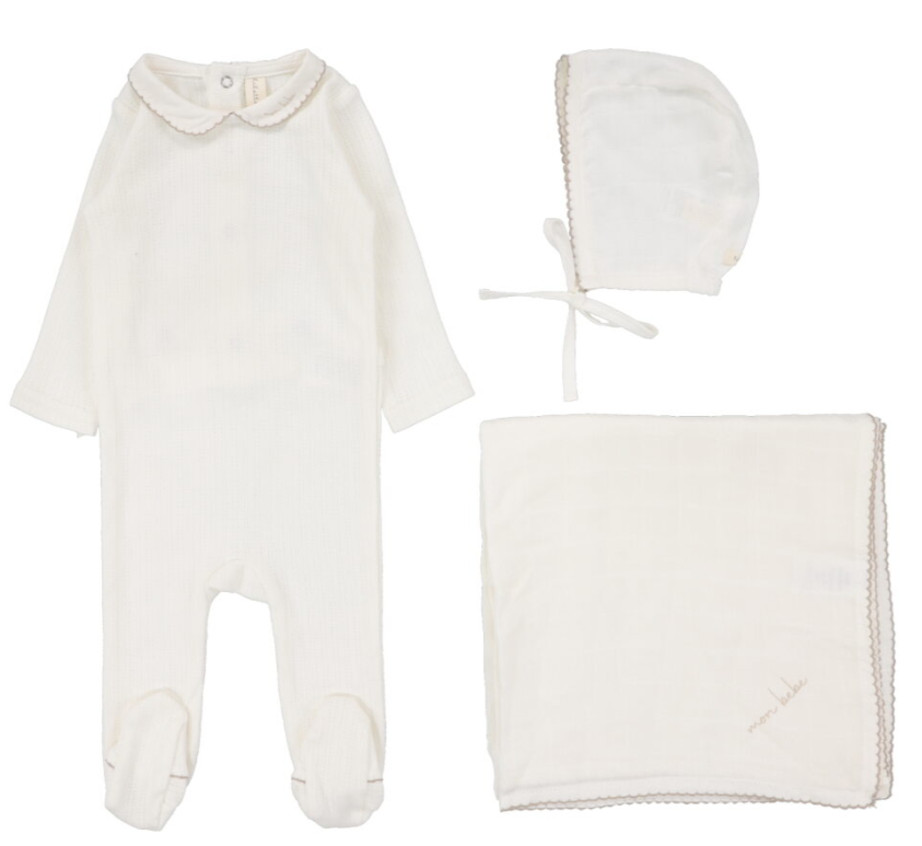LILETTE EDGED COLLAR LAYETTE SET (NB-6M)