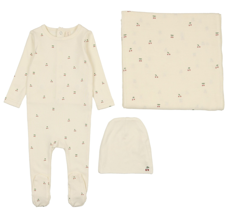 LILETTE SCATTERED CHERRY LAYETTE SET (NB-6M)